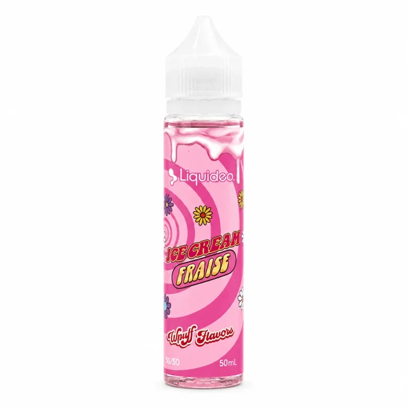 E-liquide Ice Cream Fraise 50 mL - Wpuff (Liquideo)