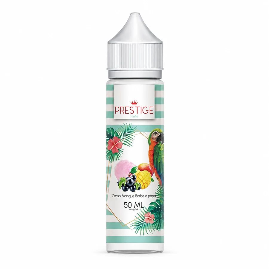 E-liquide Cassis Mangue Barbe A Papa 50 mL - Prestige Fruits