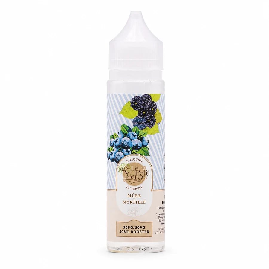 E-liquide Mûre Myrtille 50 mL - Le Petit Verger