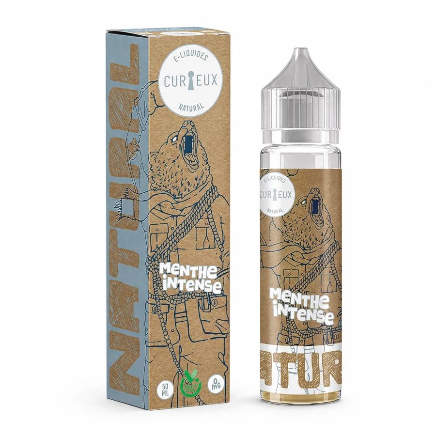 E-liquide Menthe Intense 50 mL - Natural Curieux — Curieux - Edition Natural