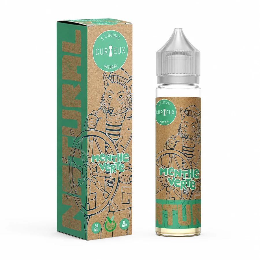 E-liquide Menthe Verte 50 mL - Natural Curieux