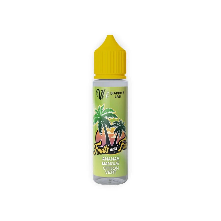E-liquide Ananas Mangue Citron Vert 50 mL - Fruits And Sun Biarritz Lab