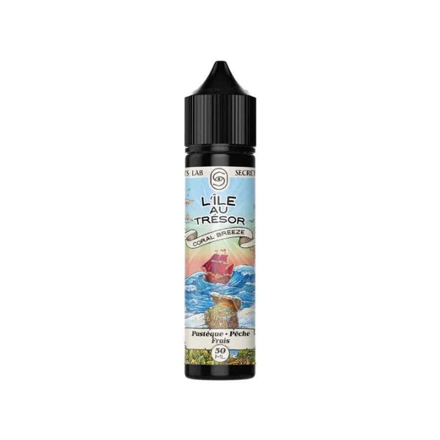 E-liquide Coral Breeze 50 mL - L'Ile au Trésor — Secret's Lab - L'ile au tresor