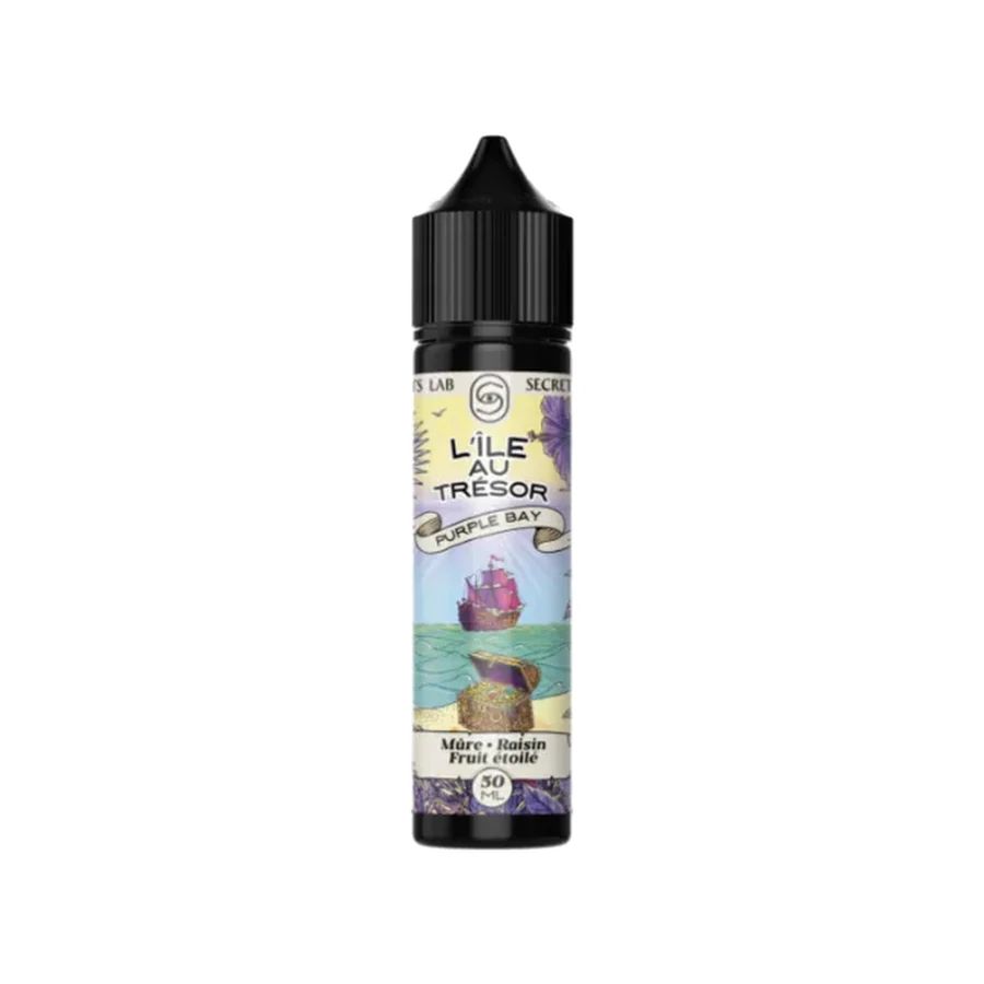 E-liquide Purple Bay 50 mL - L'Ile au Trésor — Secret's Lab - L'ile au tresor