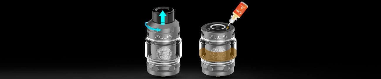 Remplissage clearomiseur Zeus Sub Ohm Tank GeekVape