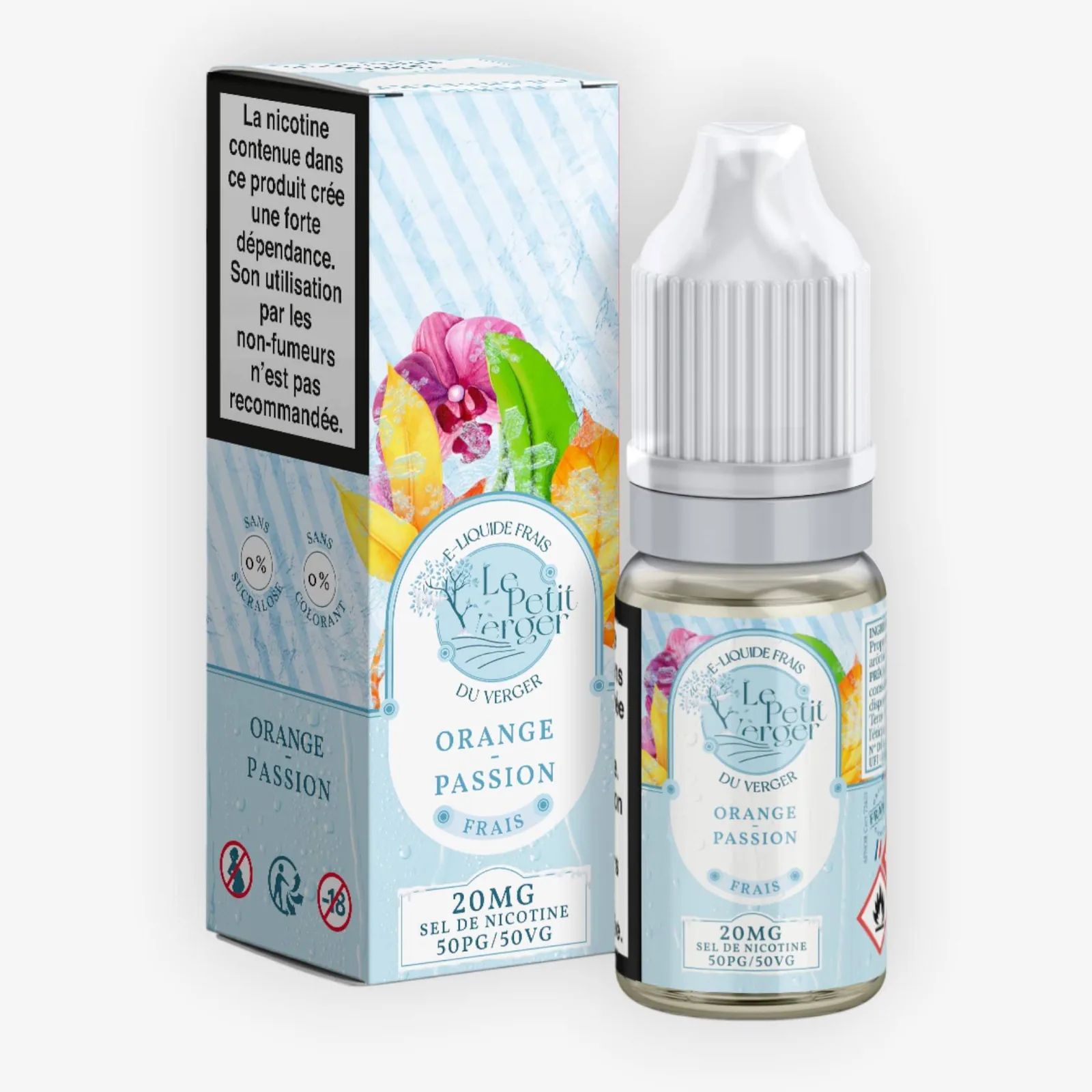 E-liquide Orange Passion Frais 10 mL - Le Petit Verger