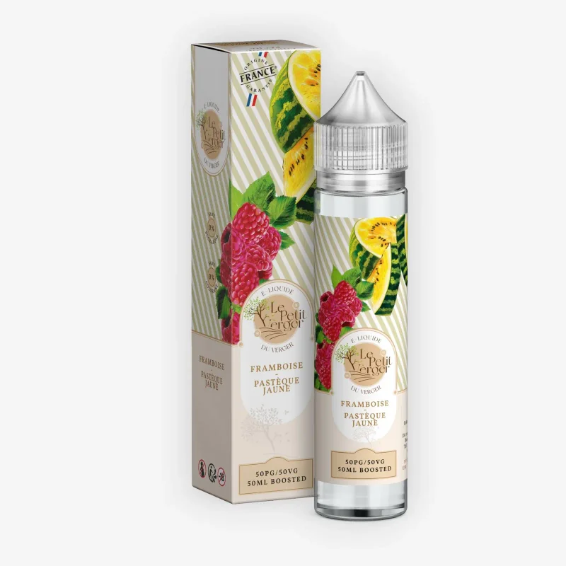 E-liquide Framboise Pasteque Jaune 50 mL - Le Petit Verger