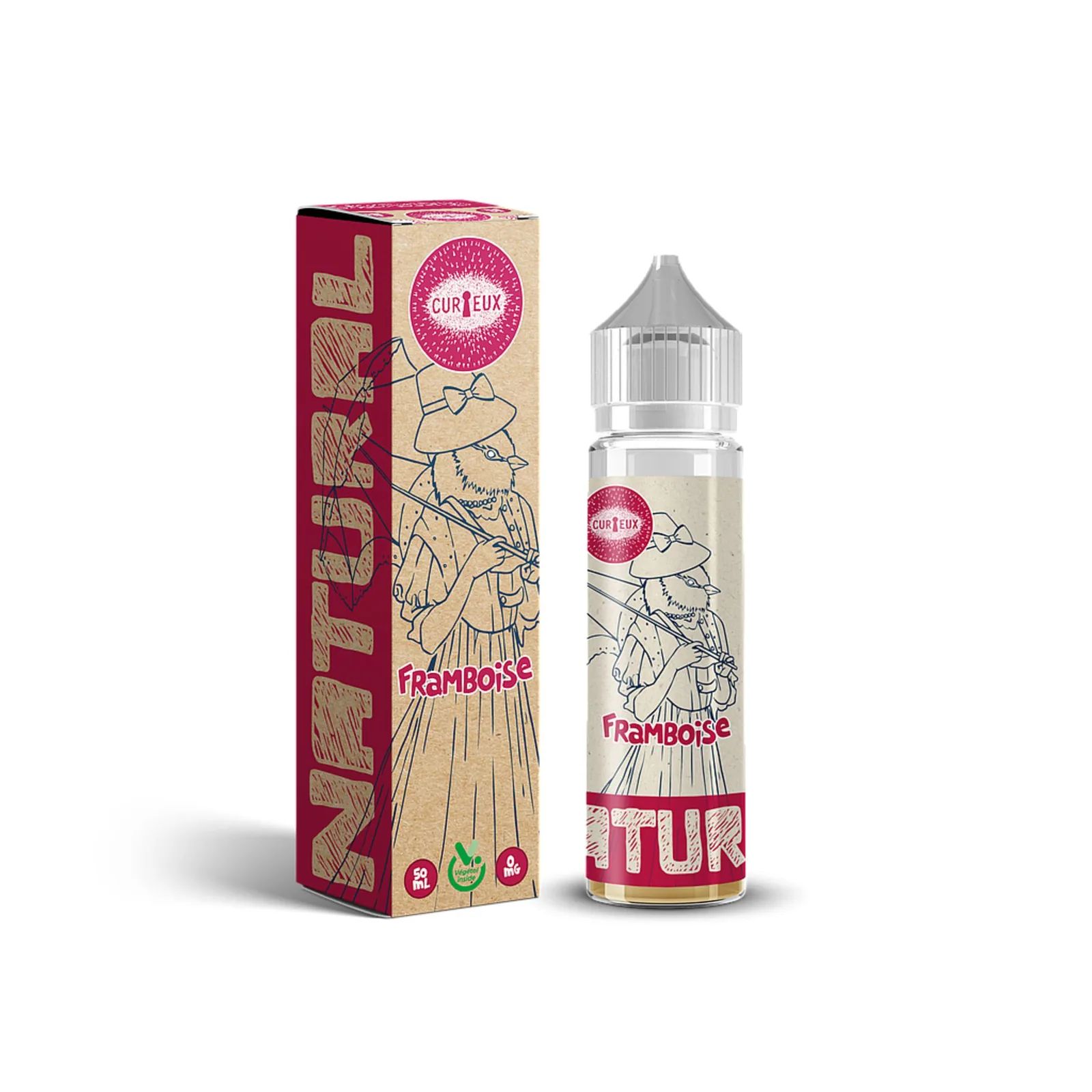 E-liquide Framboise 50 mL - Natural Curieux — Curieux - Edition Natural
