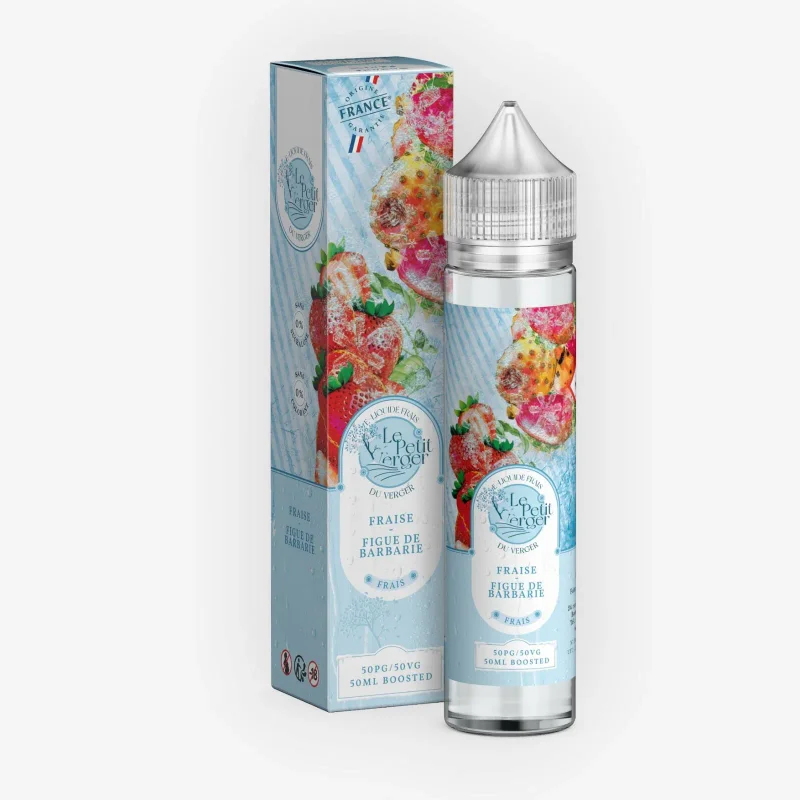 E-liquide Fraise Figue De Barbarie Frais 50 mL - Le Petit Verger Savourea