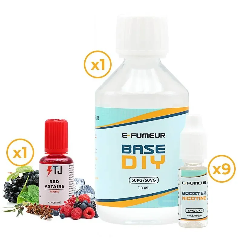 Pack DIY Red Astaire 230 mL - Tjuice — Nicotine: 9 mg