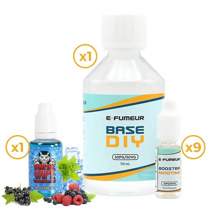 Pack DIY Heisenberg 230 mL - Vampire Vape — Nicotine: 9 mg