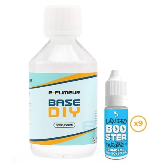 Pack DIY 50/50 200 mL - E-Fumeur — Nicotine: 9 mg