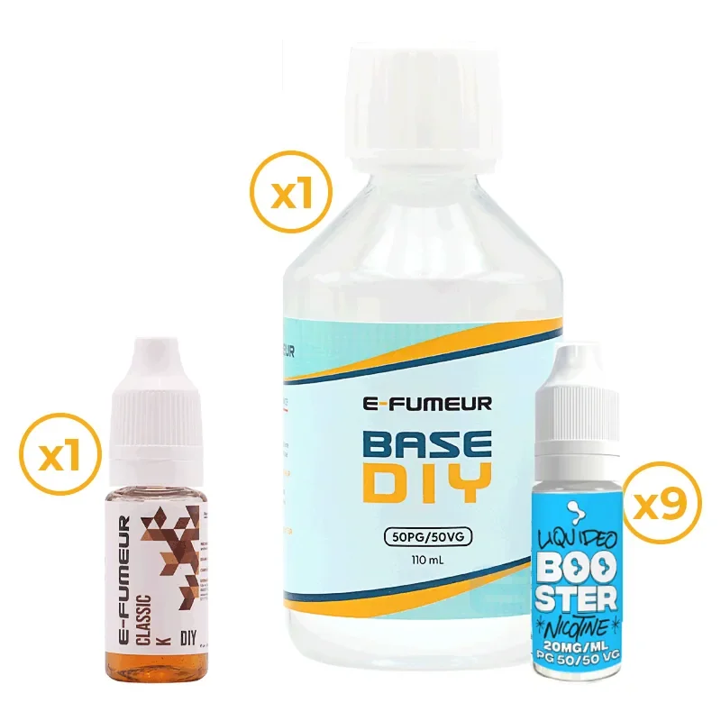 Pack DIY Classic K 210 mL - E-FUMEUR — Nicotine: 9 mg