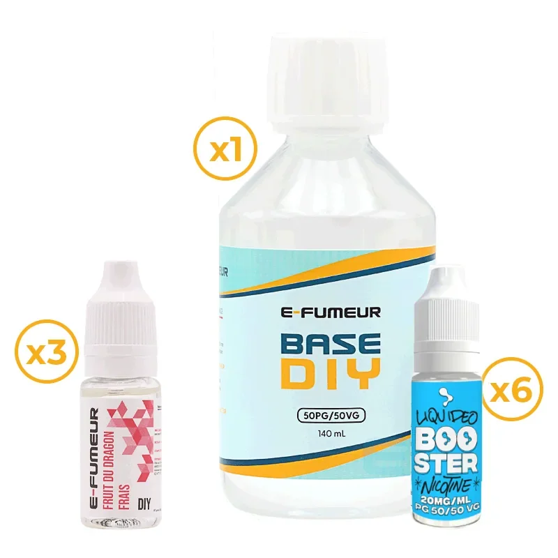 Pack DIY Fruit du Dragon Frais 230 mL - E-FUMEUR — Nicotine: 6 mg