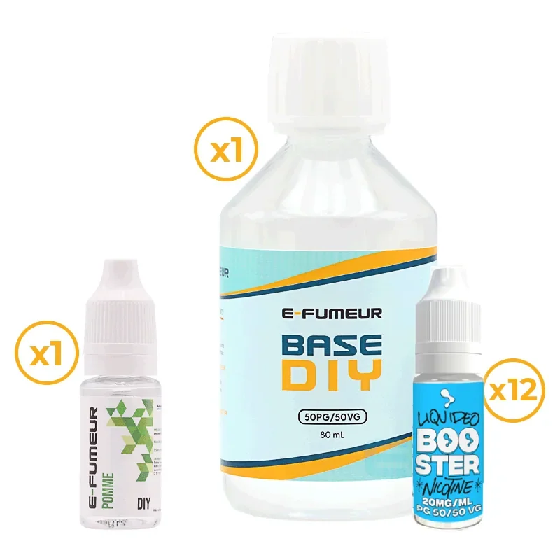 Pack DIY Pomme 210 mL - E-FUMEUR — Nicotine: 12 mg