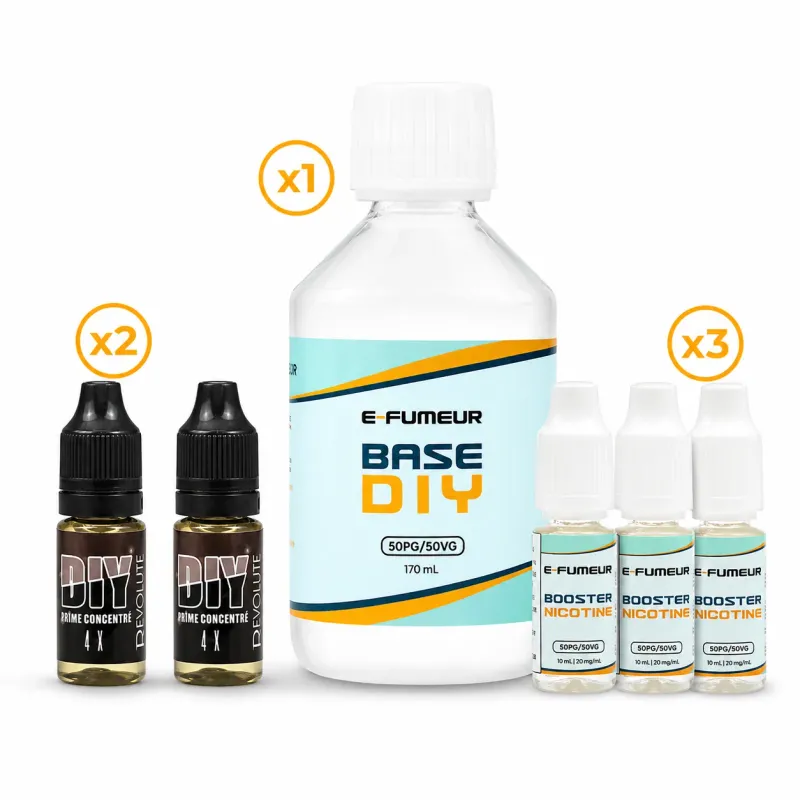 Pack DIY 4X 220 mL - Revolute — Nicotine: 3 mg