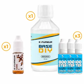 Pack DIY Classic K 210 mL - E-FUMEUR — Nicotine: 3 mg — E-Fumeur - Arômes DIY