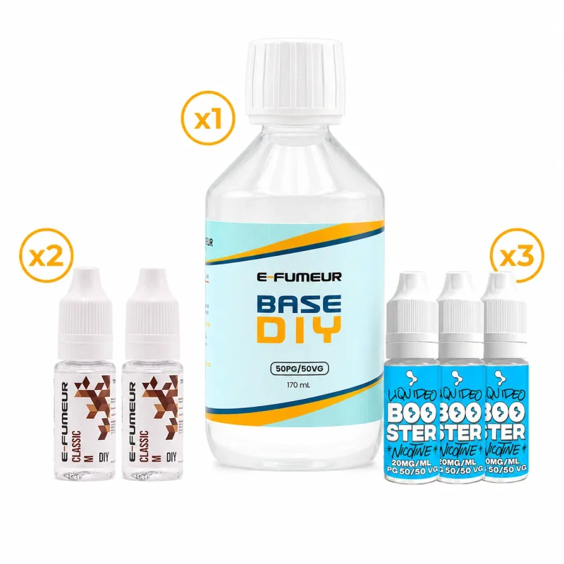 Pack DIY Classic M 220 mL - E-FUMEUR — Nicotine: 3 mg