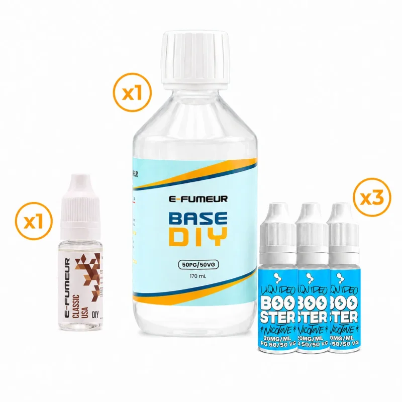 Pack DIY Classic USA 210 mL - E-FUMEUR — Nicotine: 3 mg