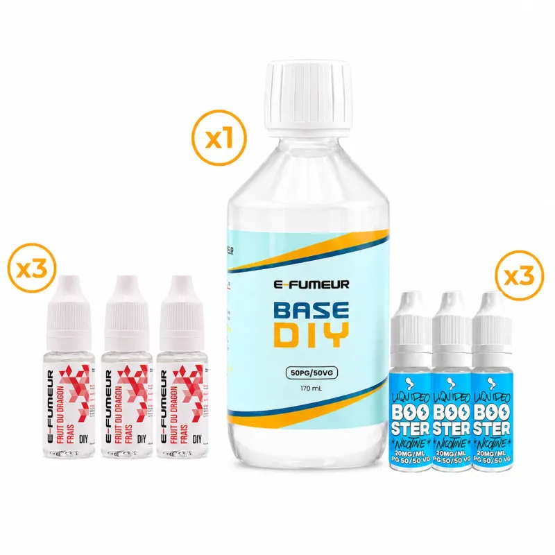 Pack DIY Fruit du Dragon Frais 230 mL - E-FUMEUR — Nicotine: 3 mg