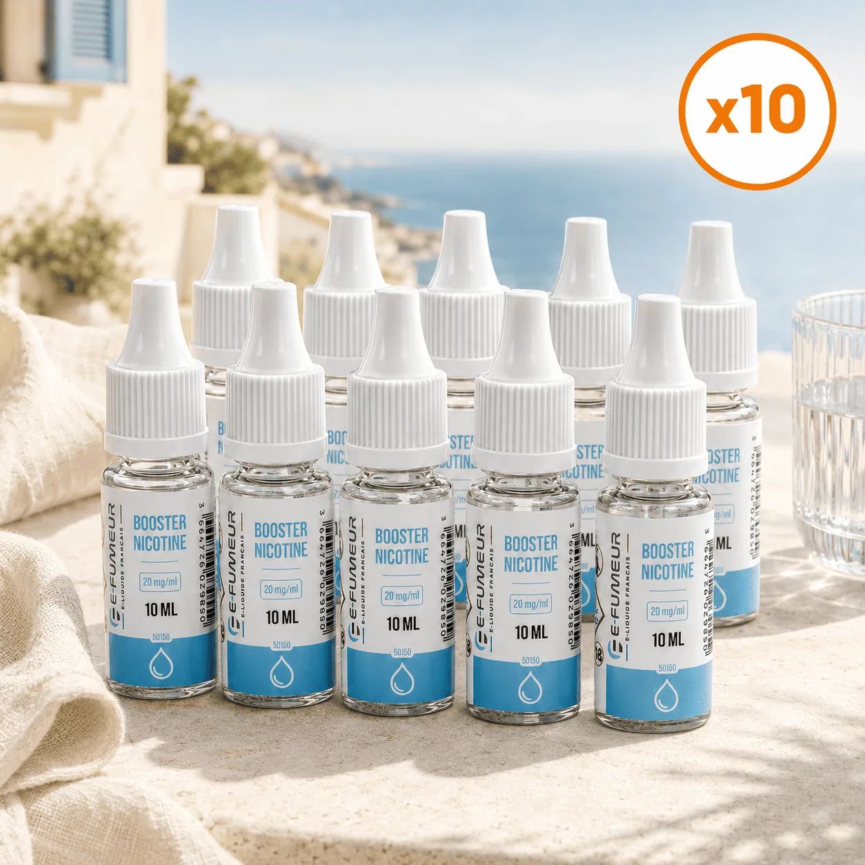 Pack de 10 boosters de nicotine 50/50 – E-Fumeur — PG/VG: 50/50 — E-Fumeur - Arômes DIY