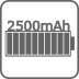 Autonomie 2500 mAh Autonomie 2500 mAh