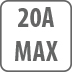 20 ampères max