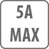 5 ampères max