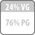 Ratio PG/VG 76/24