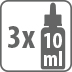 Contenance 3x10 mL