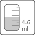 Capacité 4,6 mL Capacité 4,6 mL
