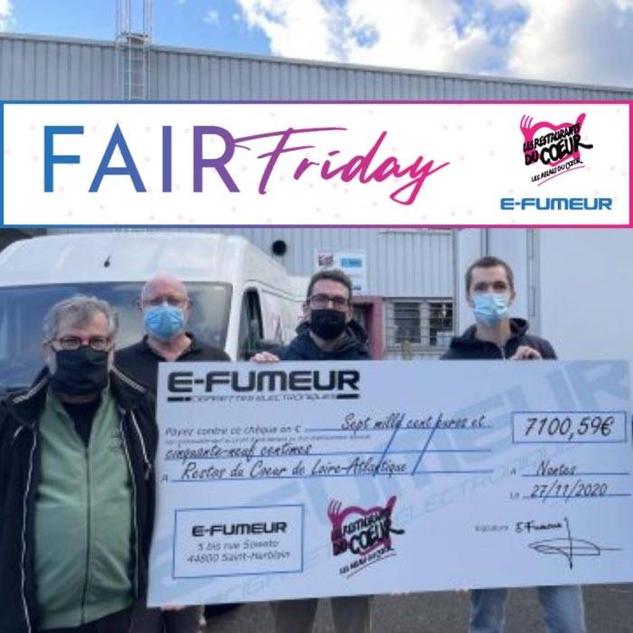Fair Friday 2e édition : Plus de 7000€ récoltés pour les Restos du Cœur !
