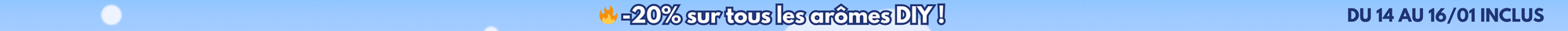 -20% sur les arômes DIY